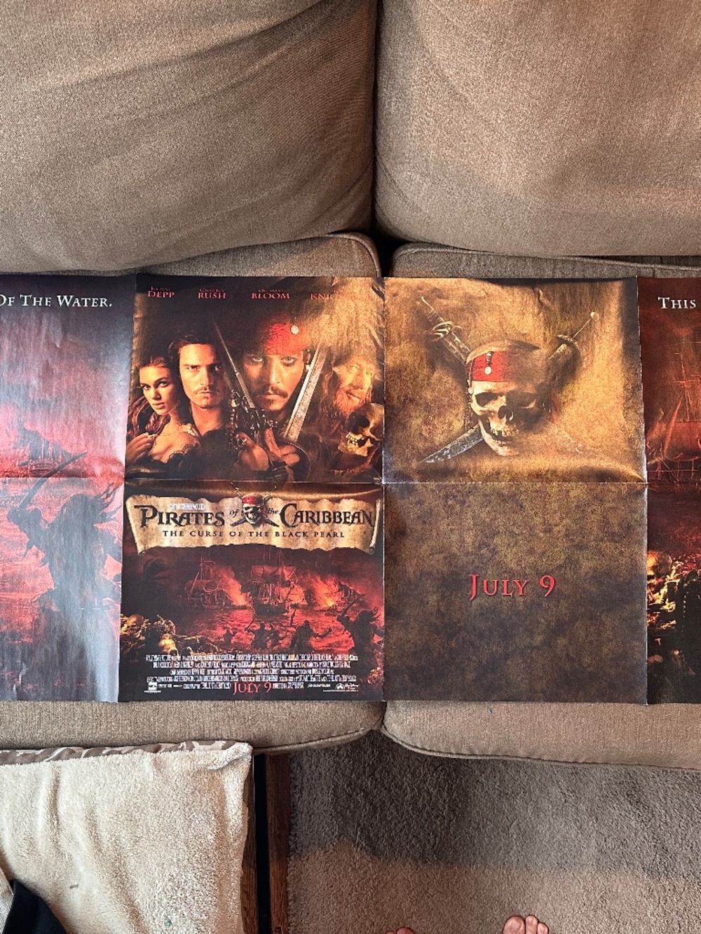 Pirates of the Caribbean: Curse of the Black Pearl Foldable Double‑Sided Poster
